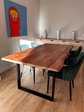 Mesa Comedor Madera Estilo Industrial