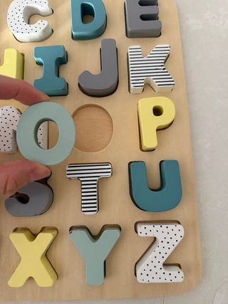 Puzzle Madera Abecedario Colores