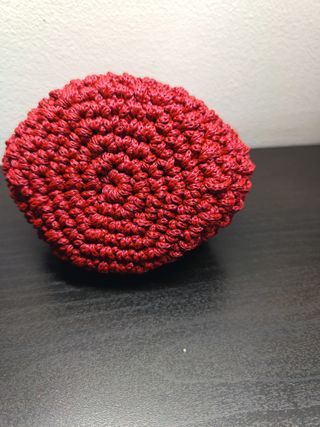 Portamonete uncinetto rosso