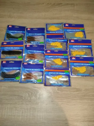 Lote de vinilos de pesca