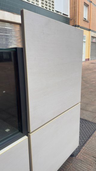 Mostrador modular comercio Melamina blanca decape