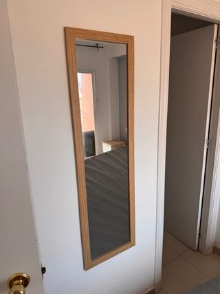 Espejo de madera y cristal