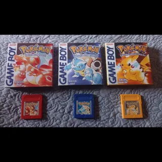 Pokémon Rojo, Azul y Amarillo Game Boy
