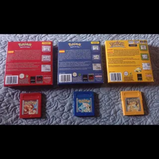 Pokémon Rojo, Azul y Amarillo Game Boy