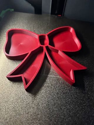 Bandeja joyero lazo rosa