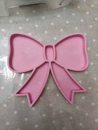 Bandeja joyero lazo rosa