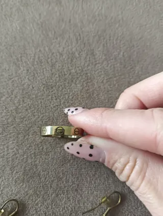 Conjunto Pendientes y Anillo Dorado