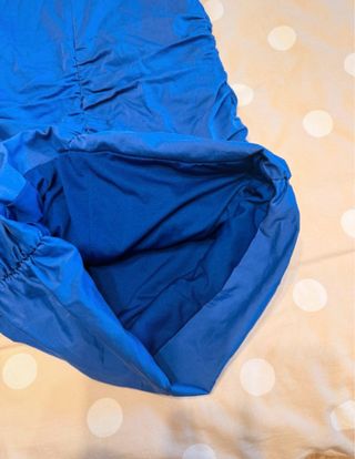 Vestido Zara L azul ajustado