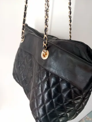Borsa vintage trapuntata nera