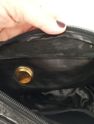 Borsa vintage trapuntata nera