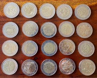Lote 99 Monedas 2€ Conmemorativas y Año