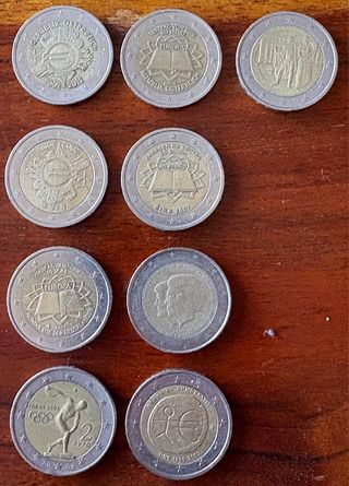 Lote 99 Monedas 2€ Conmemorativas y Año