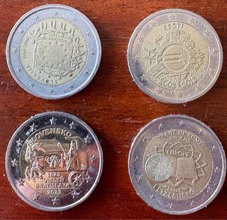 Lote 99 Monedas 2€ Conmemorativas y Año