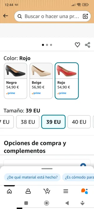 Zapatos Salón Chamby Piel. Tacón. Comfort Gel