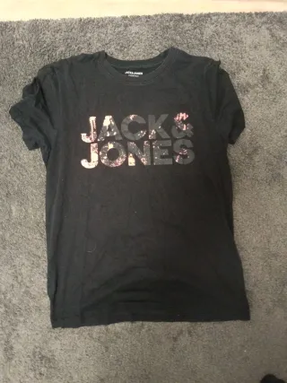 Camiseta Jack & Jones Negra Manga Corta