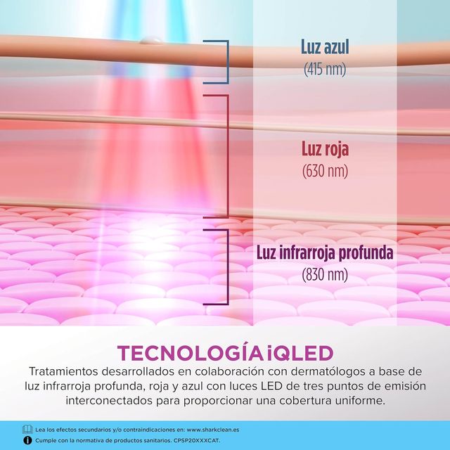 Shark CryoGlow Mascarilla LED Facial Antiedad