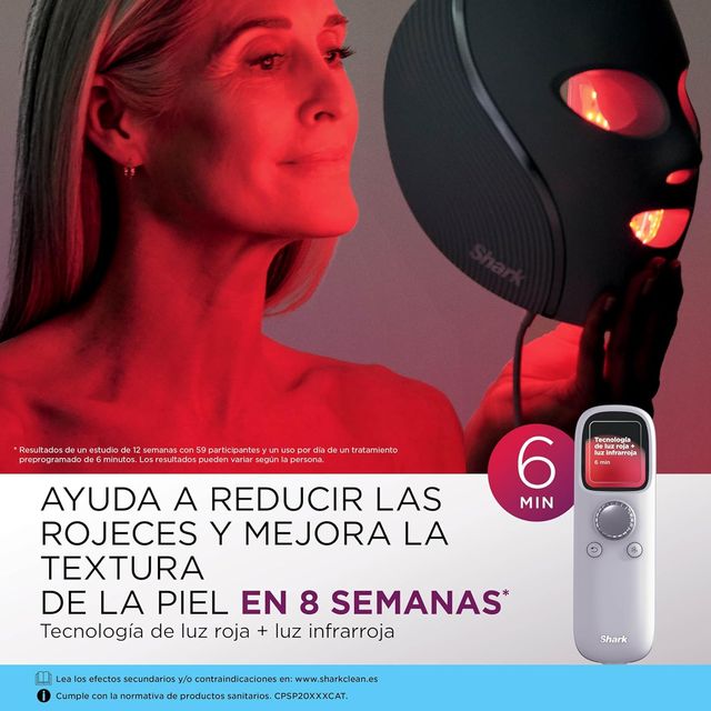 Shark CryoGlow Mascarilla LED Facial Antiedad