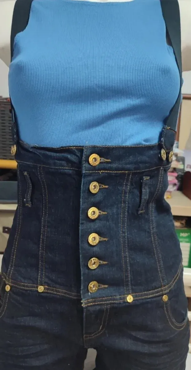 Peto vaquero azul