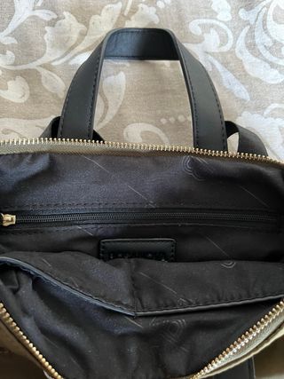 Mochila Bosanova acolchada verde y negra