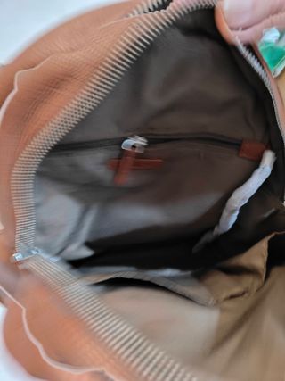 Mochila Kipling Cuero Marrón Nueva