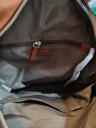 Mochila Kipling Cuero Marrón Nueva