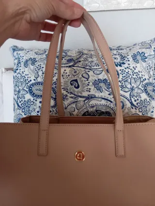 Bolso Desigual Bicolor Beige y Marrón