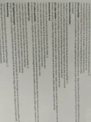 Collar inflable protector para perro.