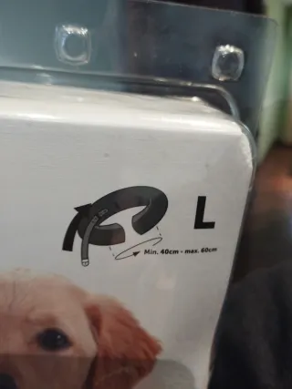 Collar inflable protector para perro.