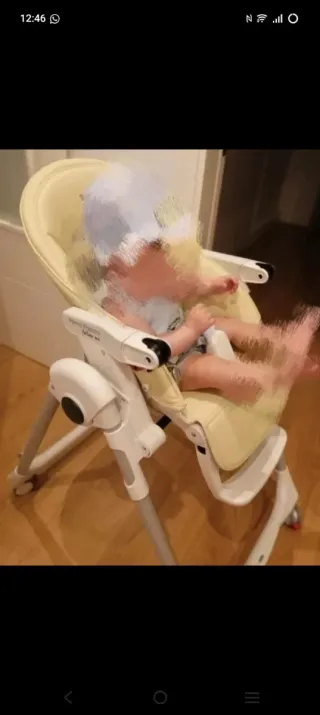 Trona Beige Piel Cómoda VariasPosiciones pegperego