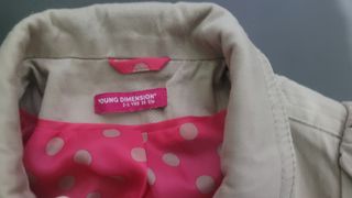 Gabardina niña beige