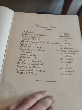 Colección piezas piano