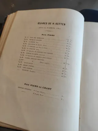 Colección piezas piano