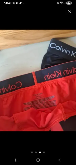 Calzoncillo Calvin Klein Talla S Rojo
