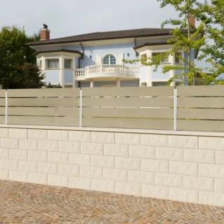 Muros de bloque Ladrillo valla  portón motorizado