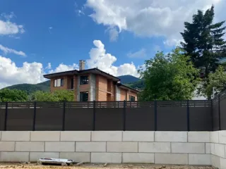 Muros de bloque Ladrillo valla  portón motorizado