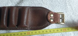 Cartuccera Cal. 12 in pelle