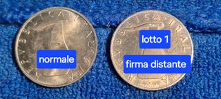 Lotto 3 Monete da 5 Lire 1954 Firma Distante NC