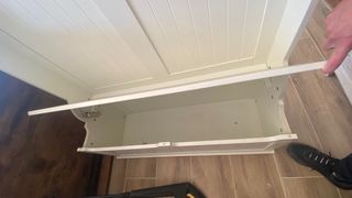 Perchero de entrada con banco