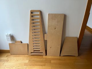 Soporte Escritorio Pie Regulable Madera