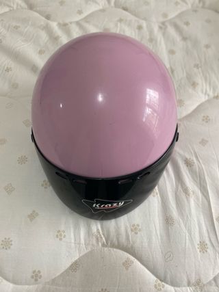 Casco Moto Rosa Krazy