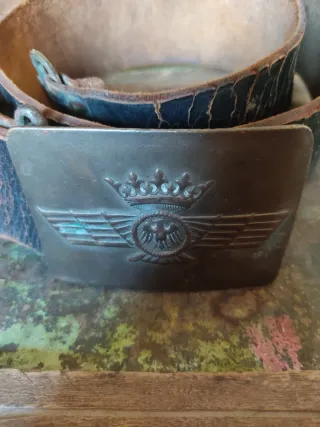 Cinturón aviación Guerra Civil auténtico
