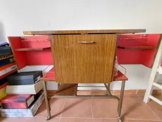 Mueble Bar Años 60 Madera y Metal