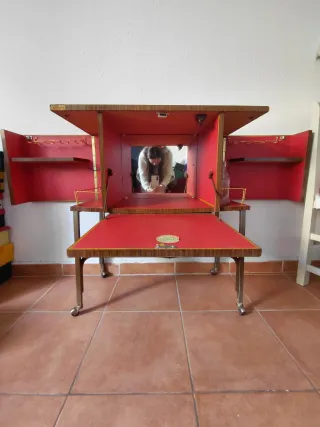 Mueble Bar Años 60 Madera y Metal