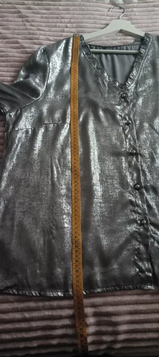 Blusa plateada