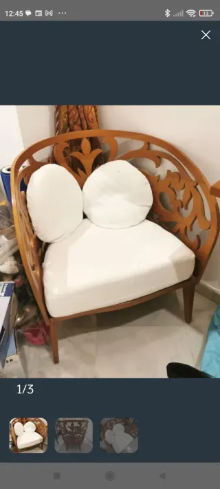 Sillón de diseño peineta Carey