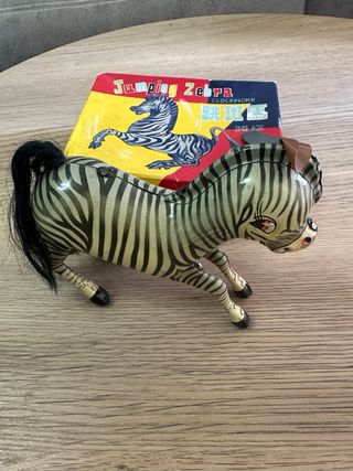 Juguete Cuerda Jumping Zebra Vintage