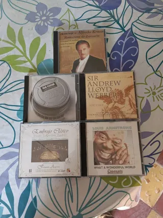 Lote 5 CDs: Kraus, Webber, Armstrong, Clásico