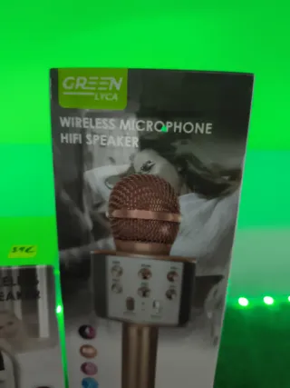 Pack Karaoke GREEN: Micrófono y Altavoz