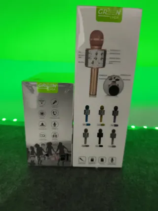 Pack Karaoke GREEN: Micrófono y Altavoz