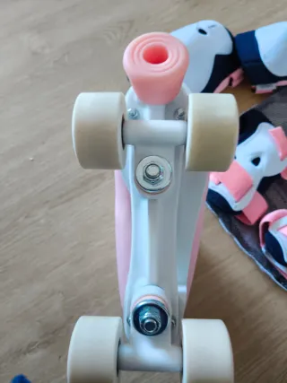 Patines Decathlon rosas talla 36 37 + protecciones